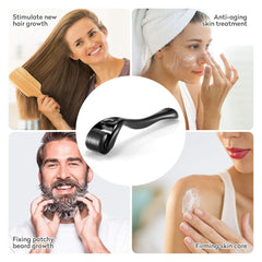 My Store Derma Face Roller with stainless steel roller for facial skincare and massage, shown on a clean white background.