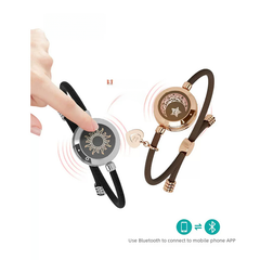 My Store Totwoo Smart Bracelet for couples with flash and vibration, featuring sleek design and customizable connection features.