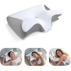 Comfortable neck pillow from My Store with contoured design for neck support and relaxation during travel or rest.