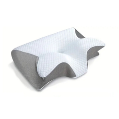 Comfortable neck pillow by My Store with soft fabric and ergonomic design for travel or relaxation.