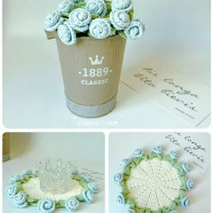 Crochet DIY kit by My Store with colorful yarns and crochet hooks for crafting handmade items.
