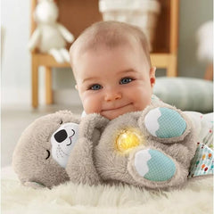My Store Soothe 'n Snuggle Otter sound machine and plush baby toy with sensory features, music, lights, and rhythmic breathing motion.