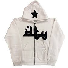 Star printed zip-up hoodie from My Store featuring a casual fit and star designs on soft fabric.
