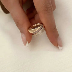 Elegant adjustable sparkle ring with shimmering stones, showcasing a stylish jewelry piece from the My Store collection.
