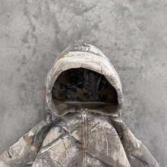 Urban camo retro hoodie from My Store featuring a stylish camouflage pattern and comfortable fit, shown on a model.