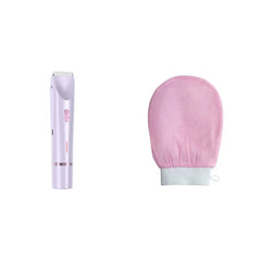 Women’s dual head hair remover and shaver by My Store, showing the device with two removable heads for facial and body hair removal.
