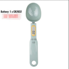Digital measuring spoon scale from My Store, compact mini kitchen tool with digital display for precise ingredient weighing.