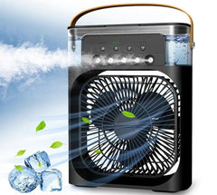Portable 3-in-1 Air Cooler Fan by My Store, compact mini AC with cooling and humidifier functions for room, office, or car use.