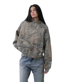 Urban camo retro hoodie from My Store featuring classic camouflage print and relaxed fit, ideal for casual streetwear.