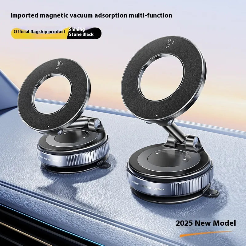 Adjustable magnetic car mount holder for smartphones, featuring a secure grip and easy adjustment for hands-free driving.