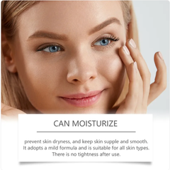 Collagen Cleansing Mask by My Store showing a creamy facial mask spread on a smooth surface with skincare ingredients around it.