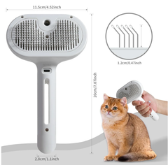 Pet hair spray brush by My Store with a handle and bristles, designed for detangling and smoothing pet fur.
